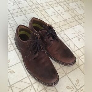 Florsheim Norwalk Plain Toe Oxford dress shoe men size 9.5 brown leather